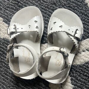 Toddler Girl Sun-San Sweetheart White Sandals